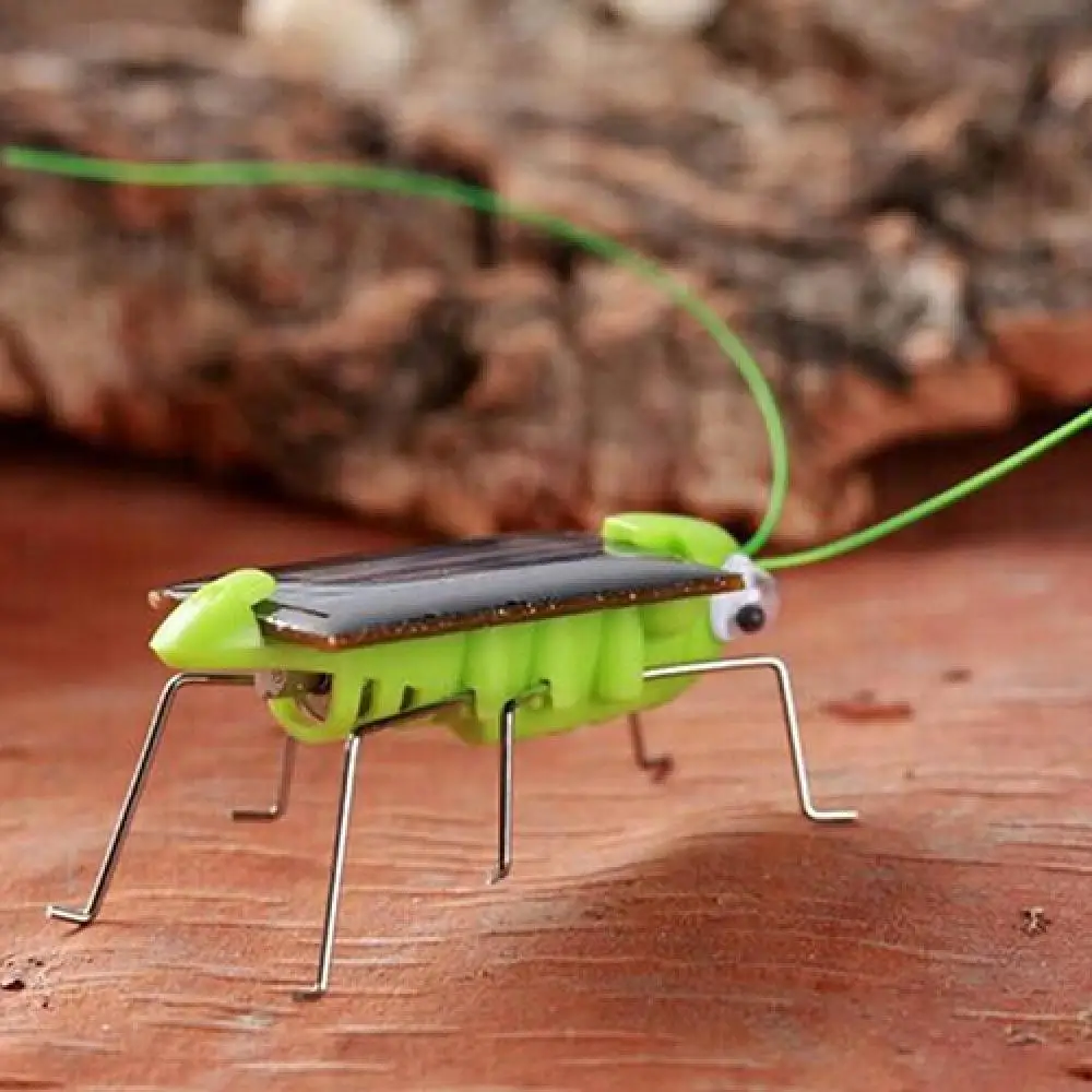 Creative Fun Solar Power Robot Insect Locust Grasshopper Kids Educational Toy Teaching Resources