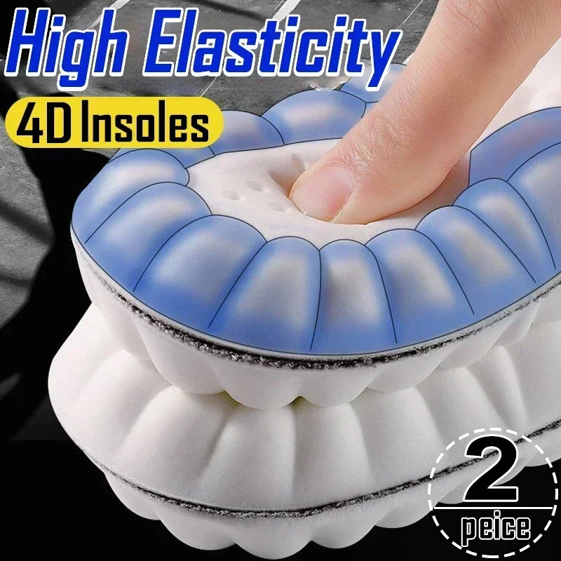 Latex Sport Insoles for Men Women Soft High Elasticity Insole Running Shoes Pad Deodorant Orthopedic Arch Support Insert Cushion