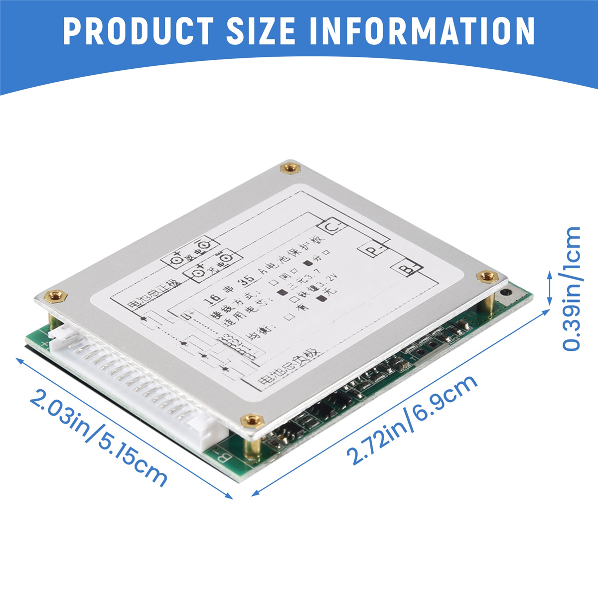AA91 16S 60V 35A Li-Ion Lithium 18650 Bateria BMS PCB Placa de proteção com inversor de energia UPS