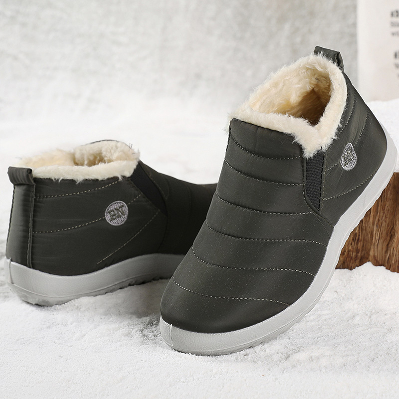 Botas de Hombre, zapatos de invierno para mantener el calor, botines para Hombre, zapatos de piel, Botas para Hombre, par de Botas de nieve, zapatos informales de invierno, botines para Hombre