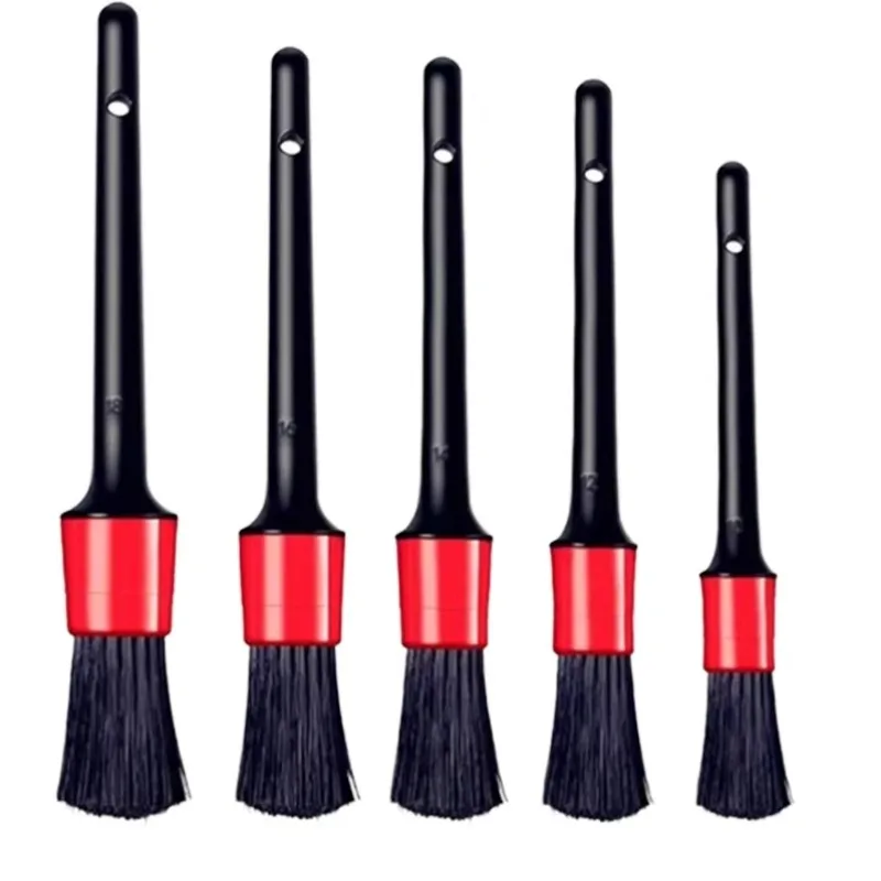Juego de cepillos para detalles, cepillos para coche, cepillo para detalles de coche, cepillo para detalles de limpieza de coche, cepillos para ruedas de salida de aire del tablero