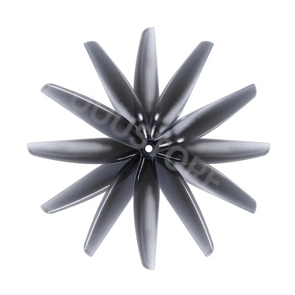 4PCS HQProp 7X4X3 7040 7 zoll 3 klinge/tri-blatt Propeller Hellgrau (2CW + 2CCW) Polycarbonat für FPV RC Drone