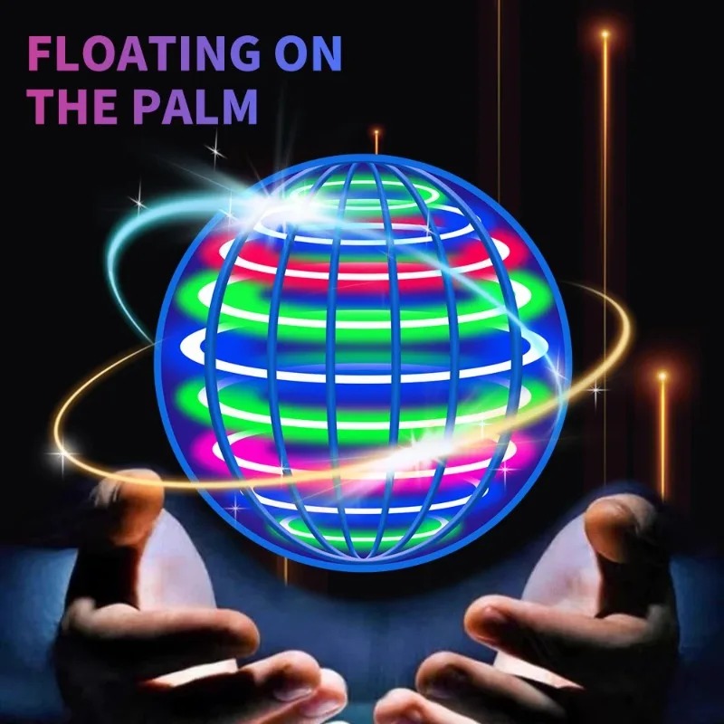 Spinning Ball Black Technology Flying Ball Magic LED Light Spinning Ball Stress-relieving Toy Children's Christmas Gift