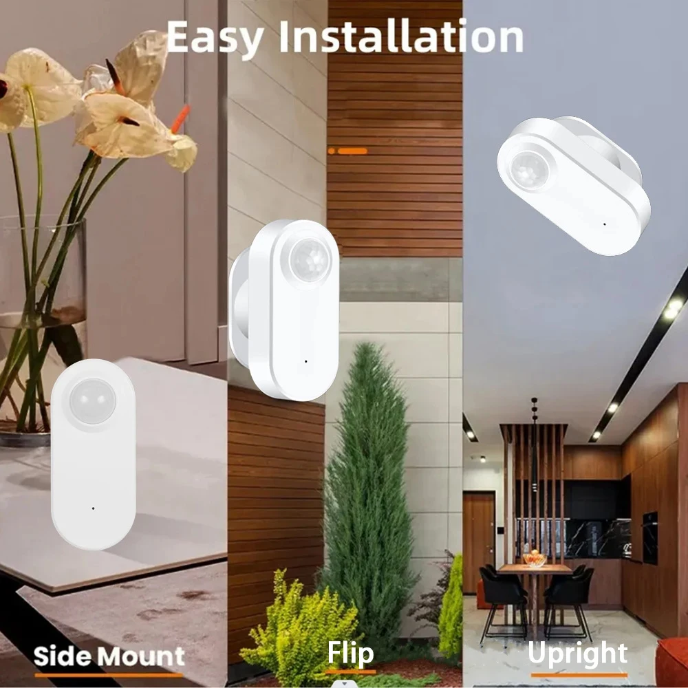 Tuya-Zigbee 3.0 Sensor do Corpo Humano, Sem Fio, Inteligente, Movimento Corporal, App Controle Remoto, Mini PIR Sensor de Movimento, Uso com Gateway