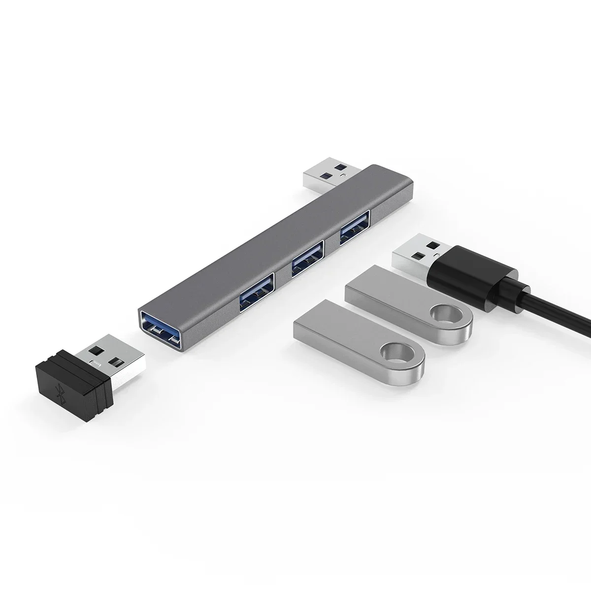 USB C HUB 3.0 Tipo C 3.1 Adaptador OTG divisor multi USB de 4 puertos para accesorios de PC Xiaomi Lenovo