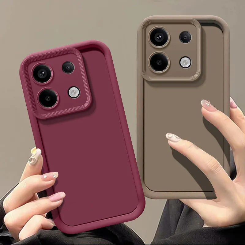Funda de teléfono a prueba de golpes para Xiaomi Redmi Note 13 Pro 4G, funda de teléfono Redmi Note 13 Pro + 5G, lente de silicona líquida, cubierta trasera