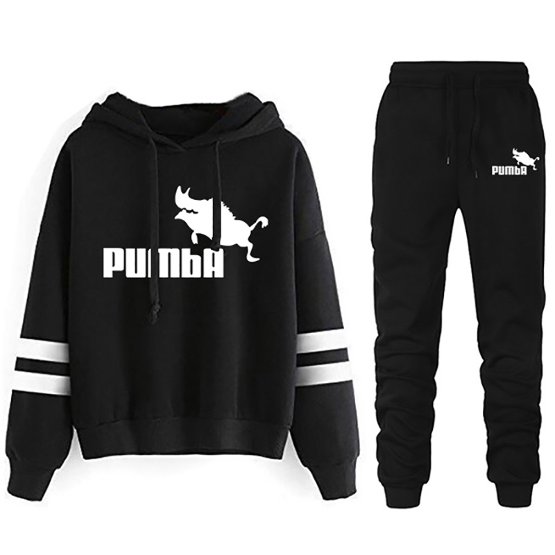 Conjunto de dos piezas para mujer, traje deportivo a rayas, Sudadera con capucha holgada y cómoda, chándal informal para correr diario a juego 2024