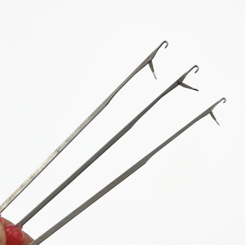 Spitze Häkelnadel Stricknadeln Kunststoffgriff Kleine Häkelnadeln Haarweberei für Zöpfe 5 Teile/los