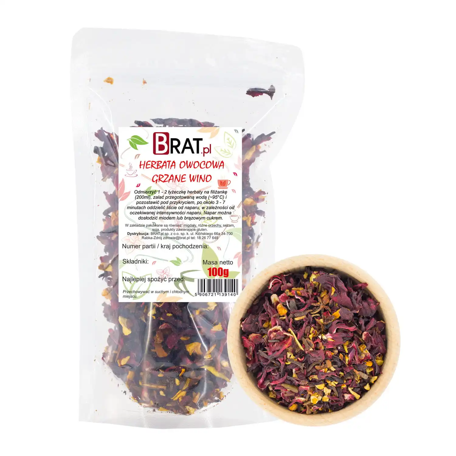 Herbata owocowa - Grzane Wino 100g