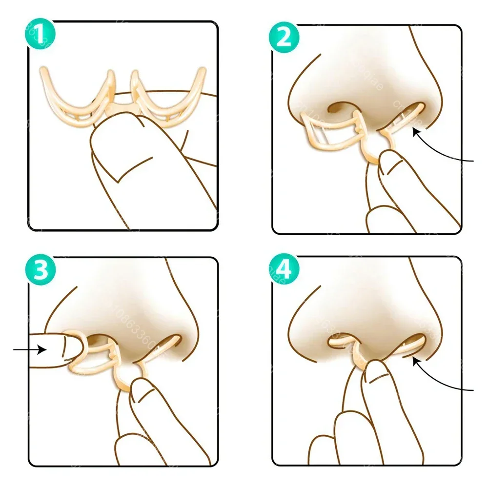 Snore Stopper Nasal Dilator for Snore Reduction Increases Airflow Anti Snoring Devices Silicone Nose Clip Improve Sleep&Snoring