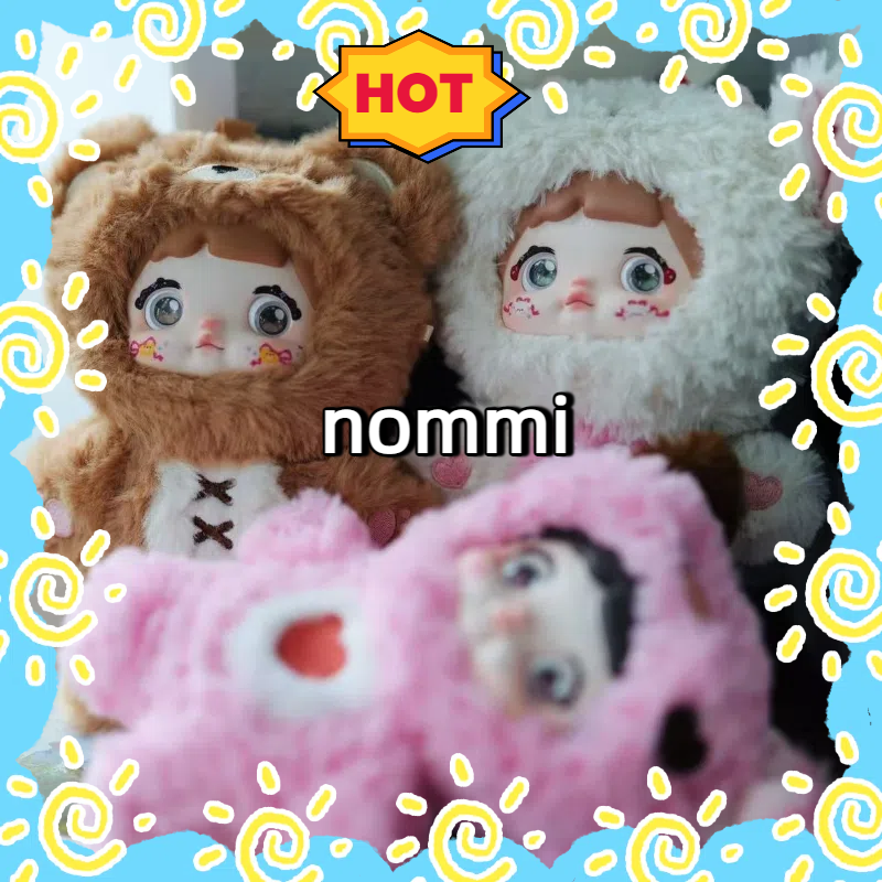 ตุ๊กตา Nommi น่ารักสุดๆ ซีรีส์ความน่ารักไม่มีวันสิ้นสุด ตุ๊กตาไวนิลน่ารัก กล่องสุ่มตกแต่ง กล่องของขวัญพวงกุญแจ จี้ ของขวัญวันเกิด