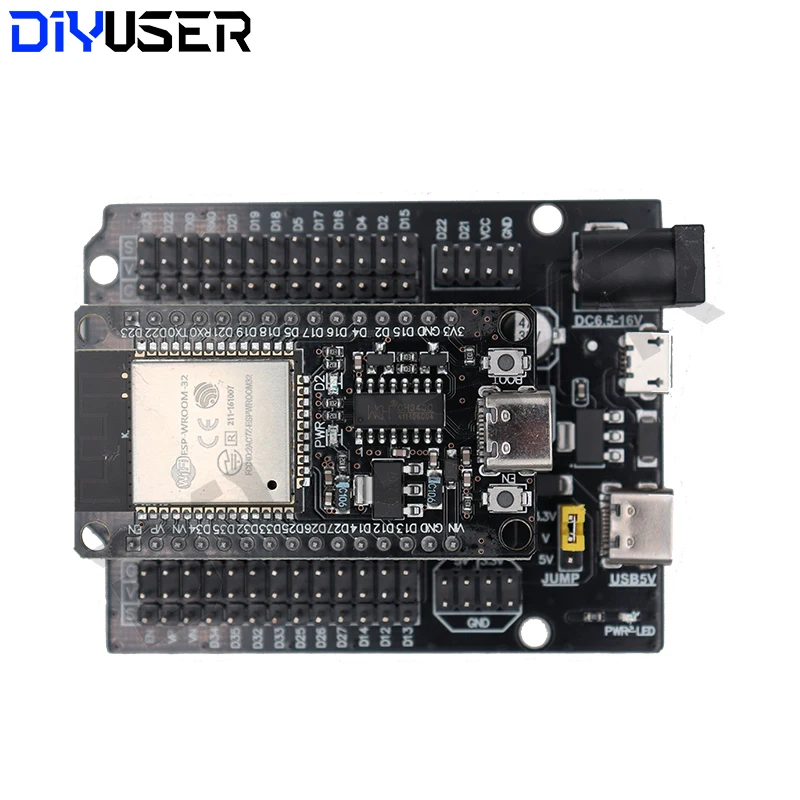 Płytka rozwojowa ESP32 TYPE-C USB CH340C WiFi + Bluetooth Ultra-Low Power Dual Core ESP32-DevKitC-32 ESP-WROOM-32 Expansion Board