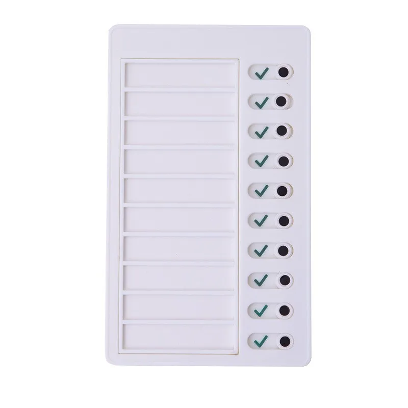 Bview Art 10 feuilles de papier vierges pour liste de choses à faire, tableau de liste de mémo pour adultes et enfants pour rappels de planification