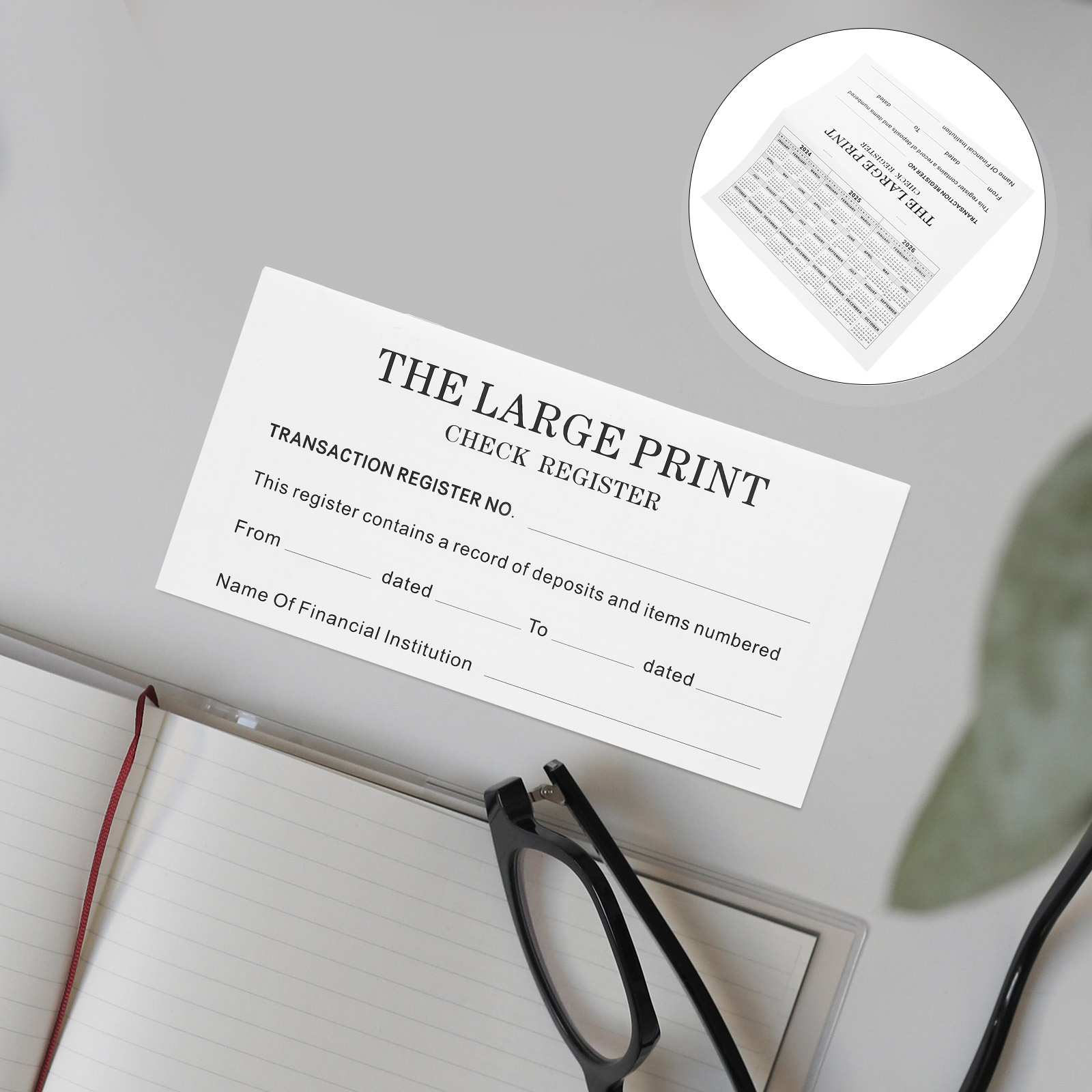 Chequeboek Financieel Grootboek Valuta Management Boek Notebook Onkosten Tracker Organisator Balans Chequeboek Recorder