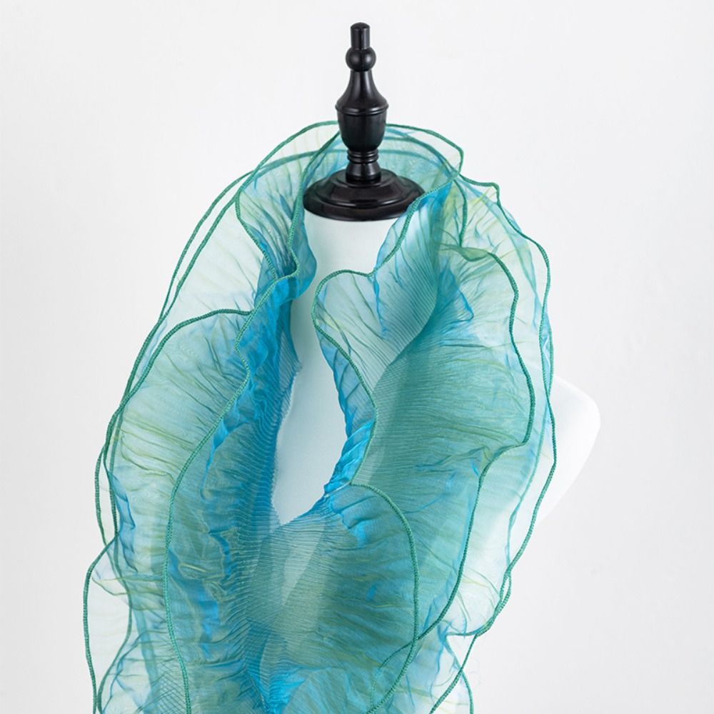 手工芸品用プリーツレースリボン,衣類の供給,裁縫アクセサリー,日曜大工の縫製素材,人魚の色,幅12cm,1ヤード