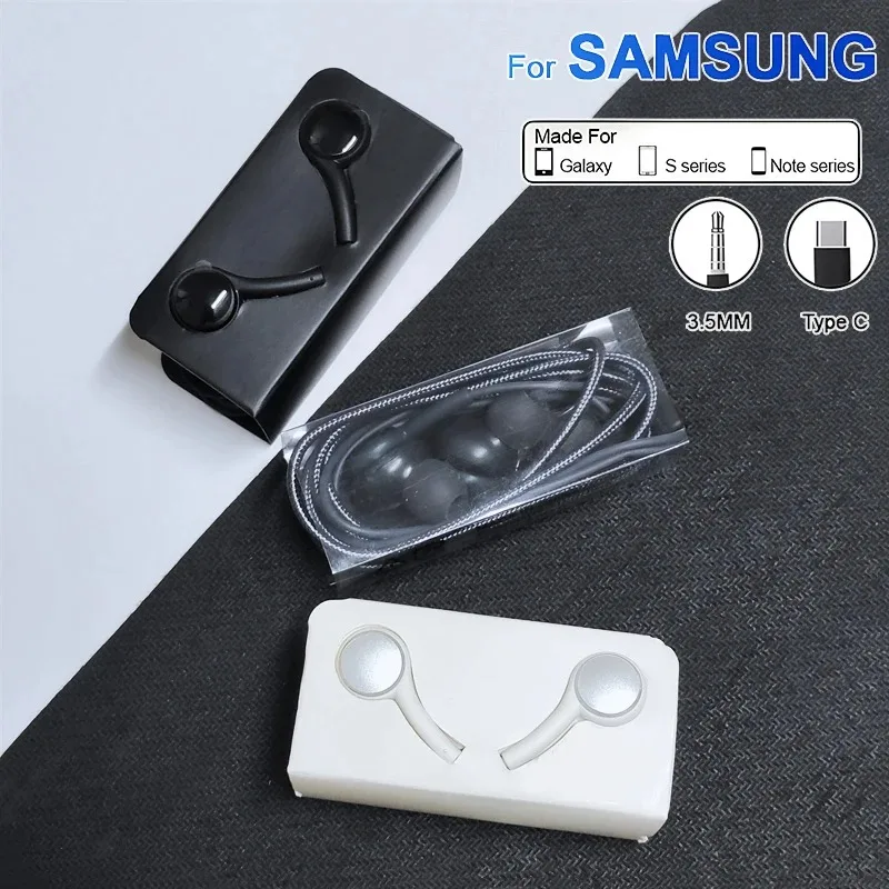 Cuffie cablate originali di tipo C per Samsung Galaxy S25 S24 S23 S22 S21 Ultra 3.5mm AUX Auricolari Note20 A54 A53 Xiaomi Auricolare