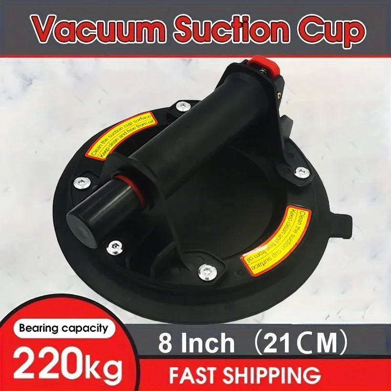 8 Inch Vacuüm Zuignap 220Kg Met Koperen Handvat Ventosas Para Vidrio Heavy Duty Lifter Voor Granieten Tegelglas Handmatig Tillen