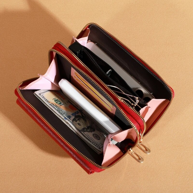 2023กระเป๋าพาดลำตัวสำหรับผู้หญิงใหม่ฤดูร้อนตลาดเล็กๆแบบเรียบง่ายกระเป๋าสะพายไหล่เดียวสำหรับโทรศัพท์มือถือกระเป๋าใส่ขนาดเล็กลำลองสองชั้น