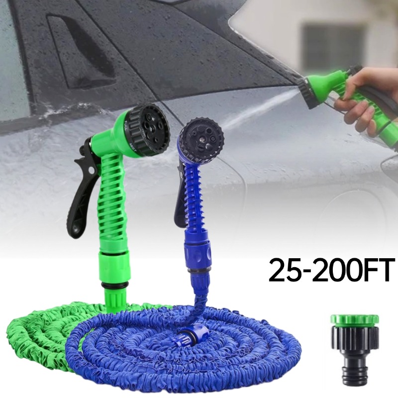 Manguera mágica expandible de alta presión, pistola de agua de limpieza, manguera de jardín Flexible, tubo de lavado de coches, herramientas de limpieza de riego para jardín y hogar