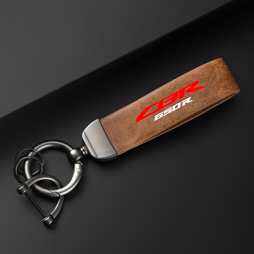 Chaveiro de couro de alta qualidade para motocicleta, chaveiro para honda cbr650r cb650r cb650f, acessórios