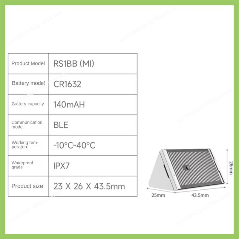 Y19A Water Leak Sensor Flood And Rain Detector IPX7 Waterproof 3 Sensitivity Settings For Home Security Works