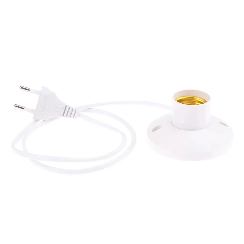 Oprawka LED EU do lampy stołowej E27, gniazdo kopułkowe z kablem, podstawa do lamp nocnych, akcesoria do oprawek.