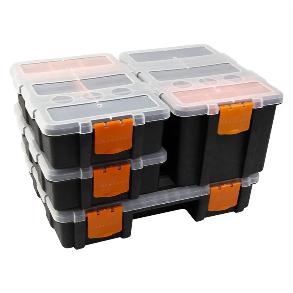 Portable Multi-Grid Metal Parts Repair Tool Box Hardware Tool Screw Storage Box Parts Toolbox