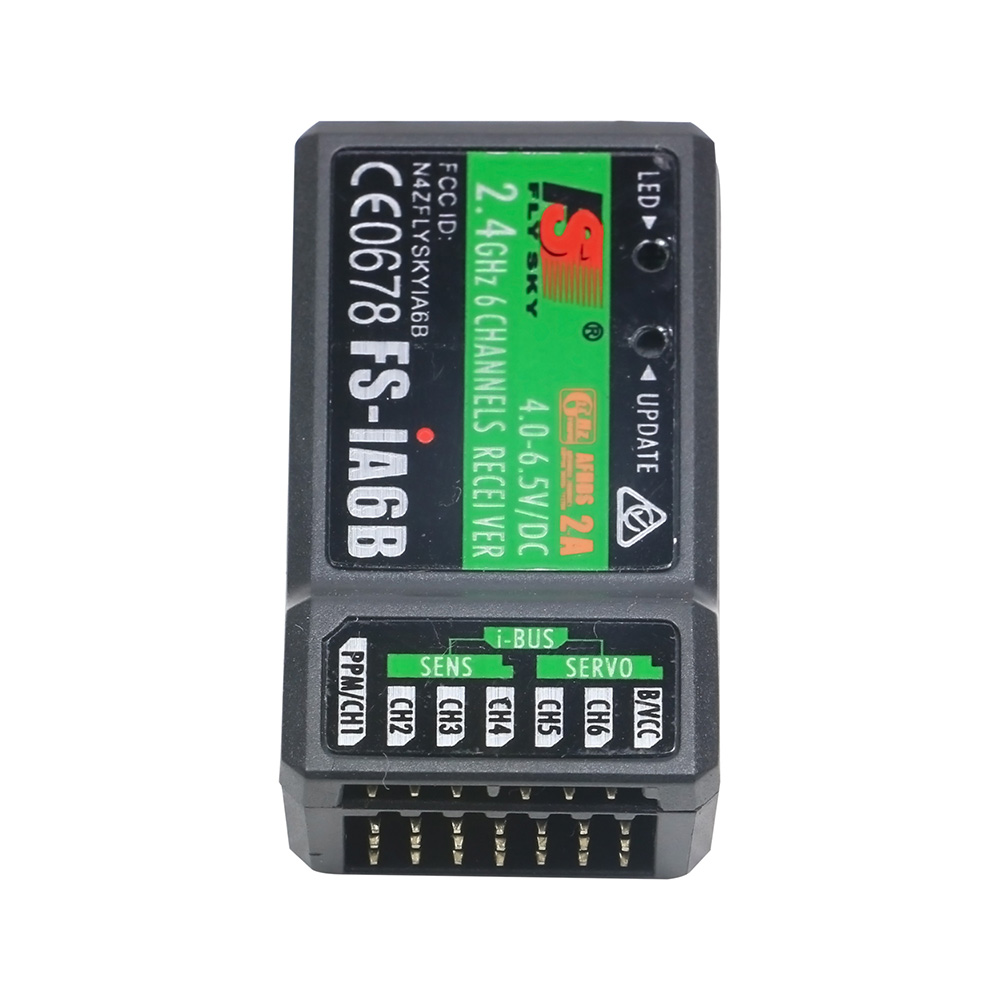Flysky FS-IA6B Télécommande IA6B Récepteur 2.4G 6 Canaux FLY SKY Plastique pour DIY FPV RC Avion Quadcopter bateau Modèle