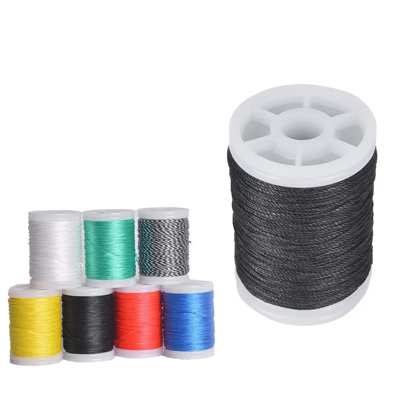 1 Uds., 110m de diámetro, 0,4mm, 7 colores, cuerda para arco de tiro con arco, hilo para servir, cuerda para hacer hilo para arco compuesto recurvo, caza