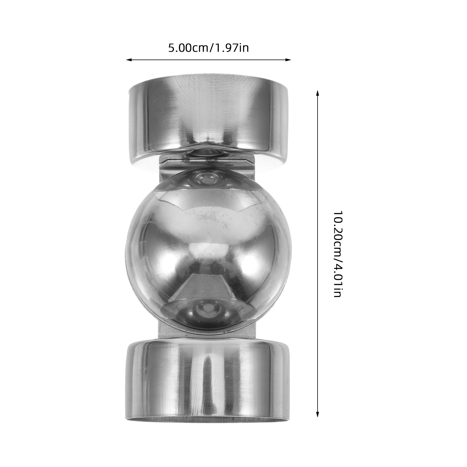 Edelstahl-Treppenhandlaufbeschläge, Endkappen, Rundrohr-Pfostenbasen, einfache Installation, langlebige Metallhandläufe, Kappe für den Außenbereich