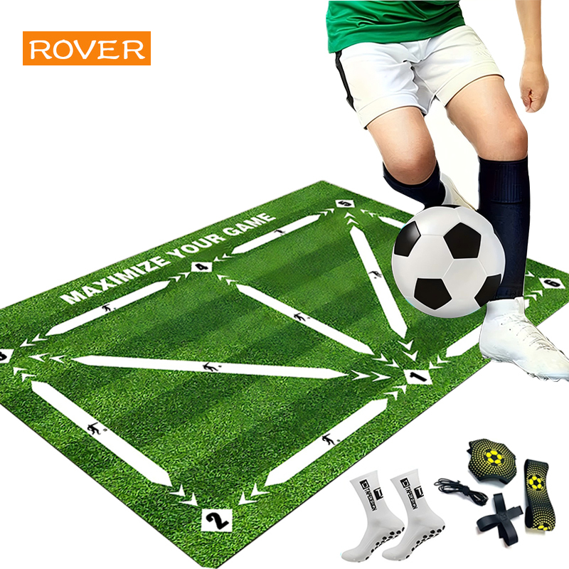 Football Training Mat Soccer Training Equipment Non Slip Foldable Kids Adults Training Indoor Ourdoor Equipment Dribble Trap