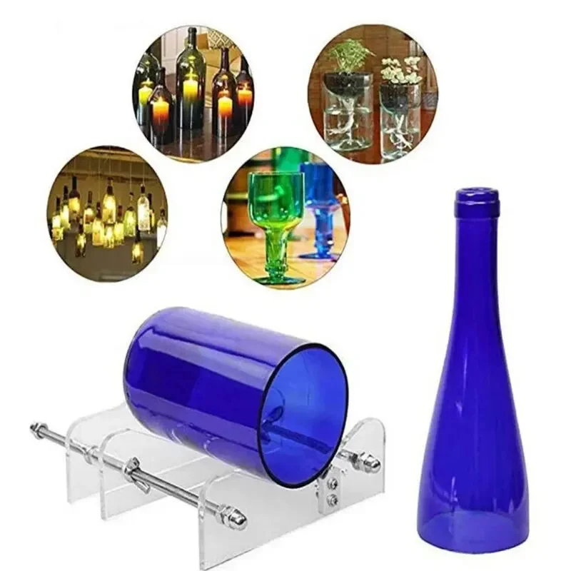 Nuovo tagliabottiglie regolabile utensile da taglio per bottiglie di vetro utensile da taglio per bottiglie di vetro bottiglia di vino rosso tagliatella per vino fai da te