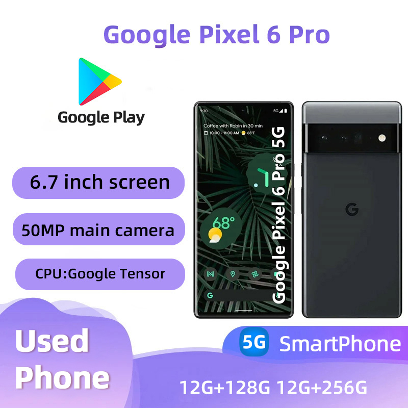 Google Pixel 6 Pro 5G teléfono móvil desbloqueado 6,7 "12GB RAM 128/256GB ROM Octa Core NFC Google Tensor teléfono móvil Android Original