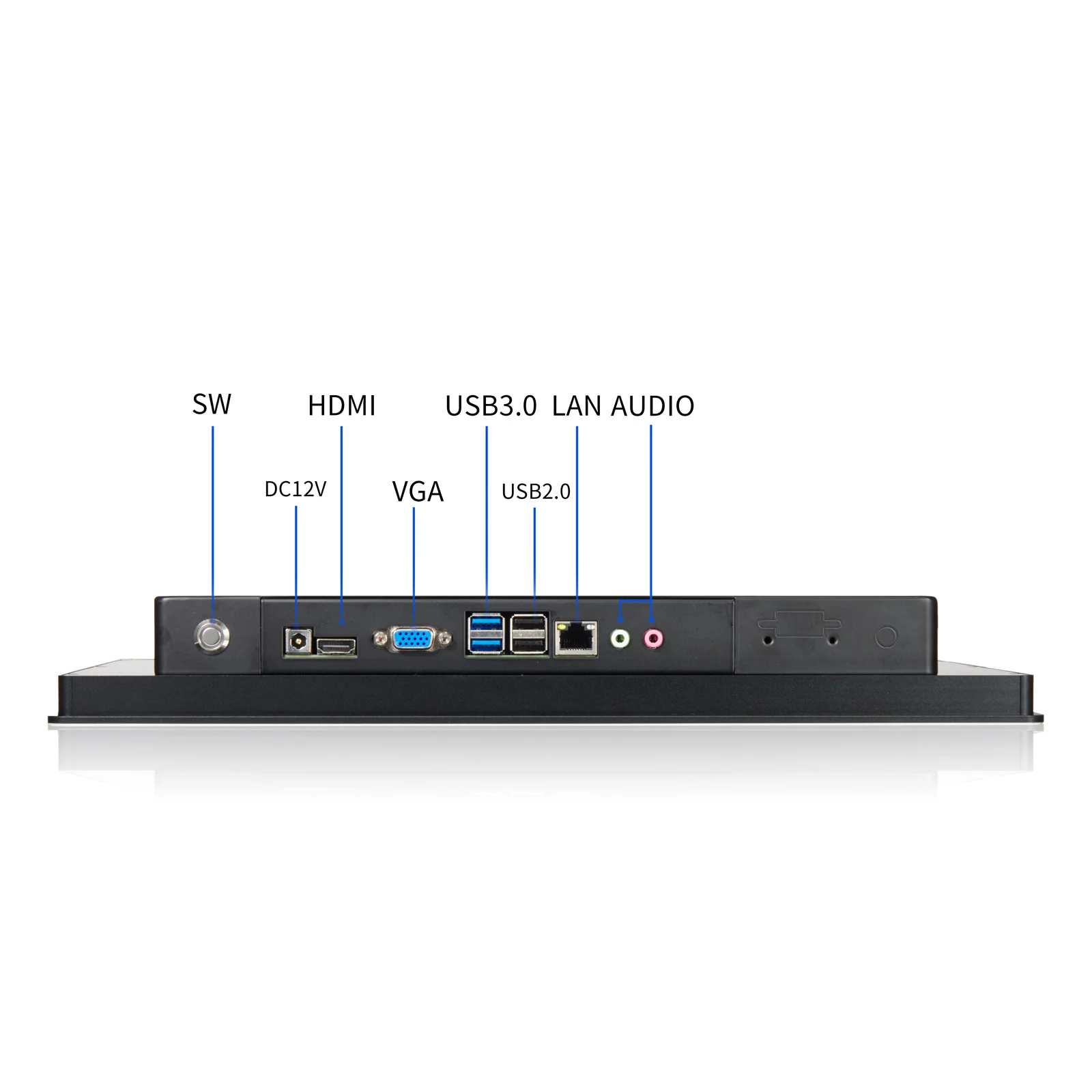 Factory Direct Sales I5  8+128g Front  Ip65  Industrial All in One Capacitive Touch Screen Computer with Window Linux