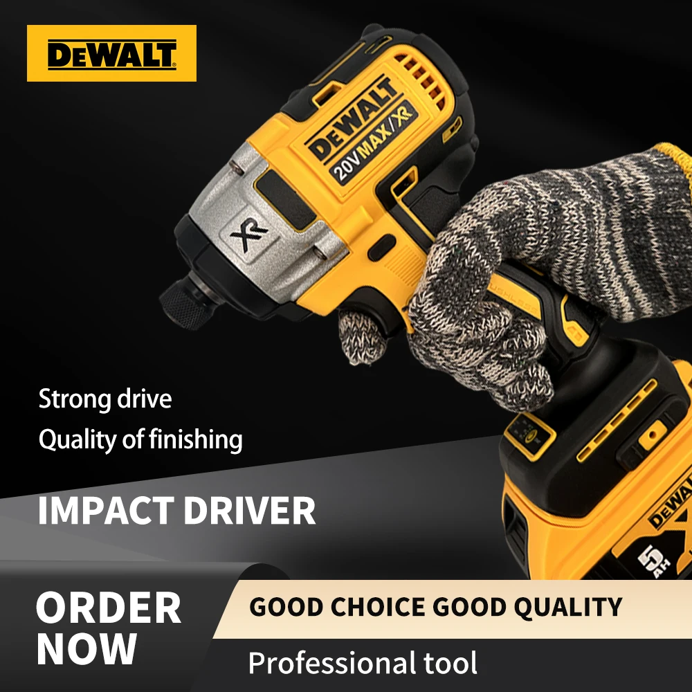 Dewalt DCD887 Electric Impact Driver Cordless Drill Brushless Motor LED Light Screwdriver Power Tools For 20V Lithium Battery