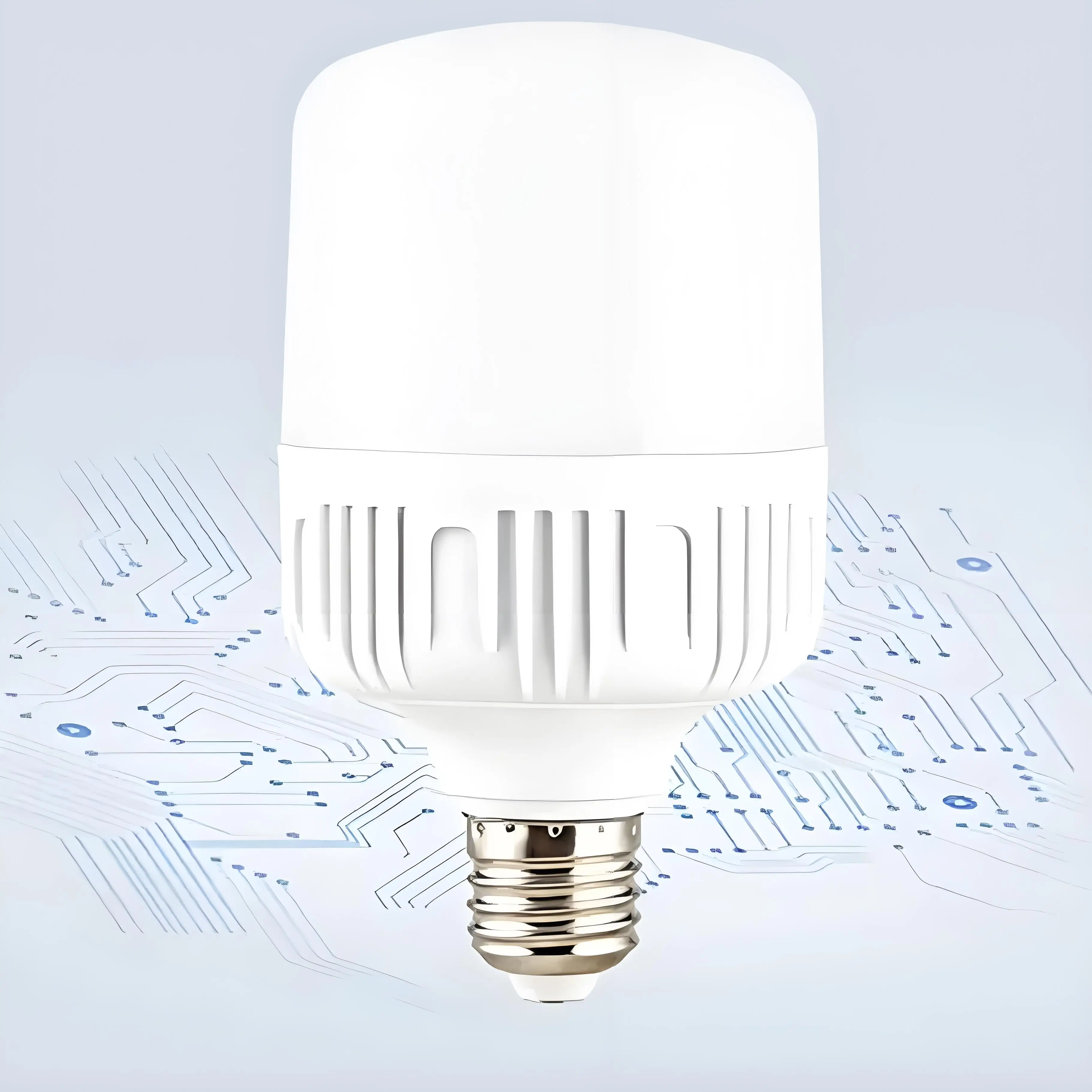 100W E27 LED Bulb 220V No Flicker High Brightness White Light Eye Protection Energy Saving Lamp High Heat Dissipation Design