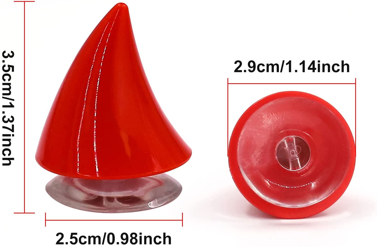 Decoración para casco de motocicleta, cuerno de diablo de goma con ventosas, decoración para casco, accesorios para sombreros de bicicleta, 2 uds.