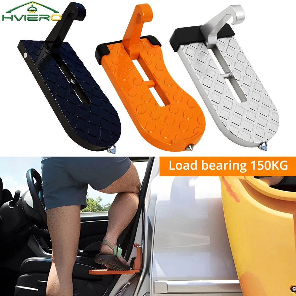 Auto Opvouwbare Auto Imperiaal Deur Stap Multifunctionele Universele Klink Haak Voetpedaal Aluminium Veiligheid Accessoires Standaard
