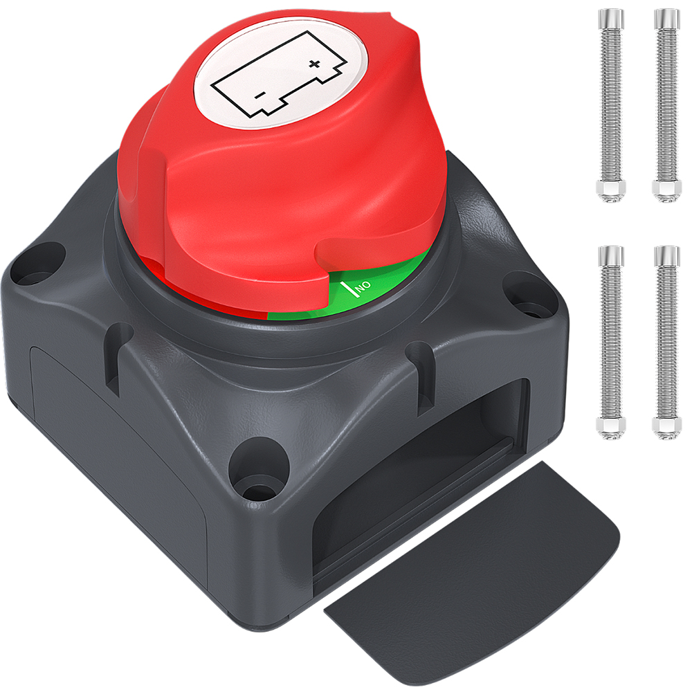 DaierTek Auto Batterij Disconnect Switch 48V 24V 12V Afgesneden 2 Positie 2 Pin M10 275A Batterij aansluiting Schakelaar Voor Marine Boot