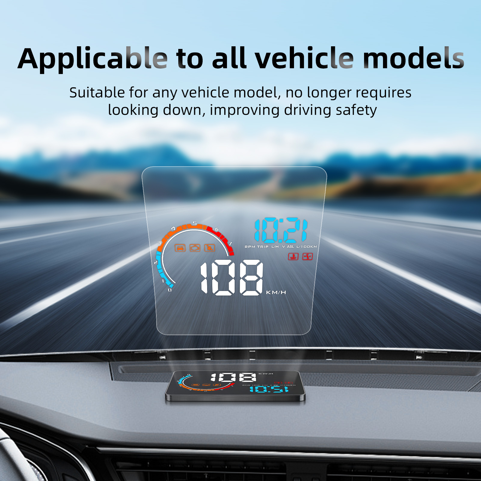 Auto HUD Reflektierende Film Head Up Display System Film Windschutzscheibe Bildschirm Transparent Display Aufkleber Auto Zubehör 150X125mm