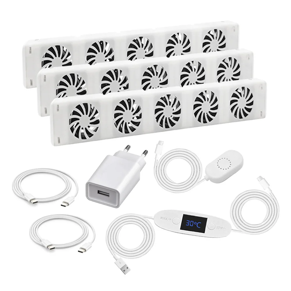 Smart Radiator Fan For Heating Fireplace Intelligent Cooling Ventilation 470x69x30mm 1.65W Home Improvement Heating Tool Parts