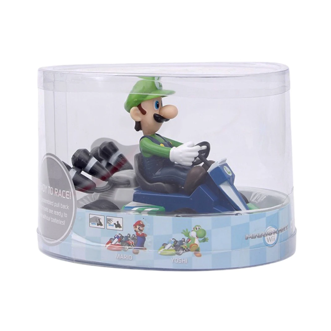 Super Mario ดึงกลับรถสีเขียว Yoshi Donkey Kong Bowser Luigi คางคกเจ้าหญิงพีช Action Figure ของเล่นอะนิเมะเกมตุ๊กตาเด็กของขวัญ