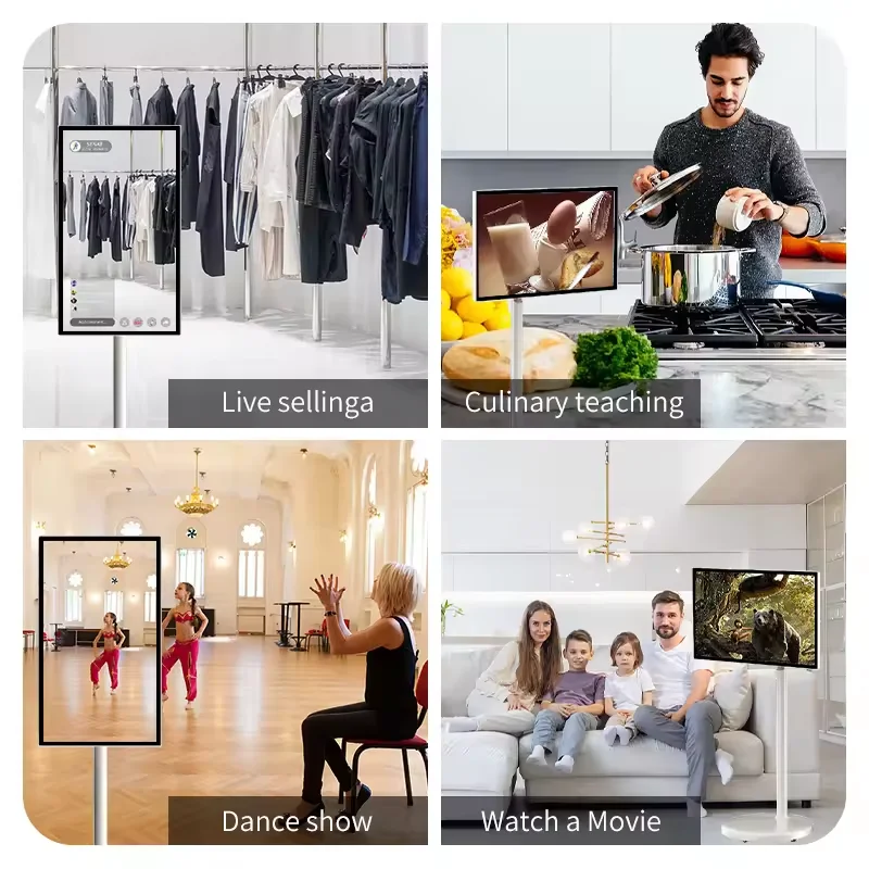 Stanbyme-Moniteur LCD TV portable, écran tactile 21.5 pouces, mobile, aste, option de télécommande Bluetooth, vente en gros