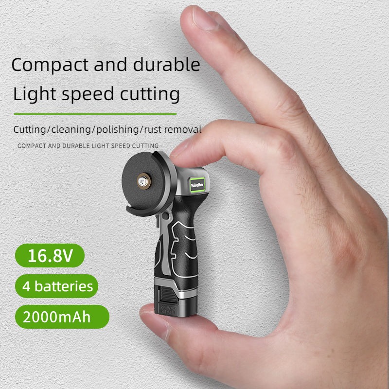 Amoladora angular eléctrica inalámbrica de 16,8 V, batería de litio de 9000r/min, Mini pulidora, amoladora eléctrica de corte de diamante