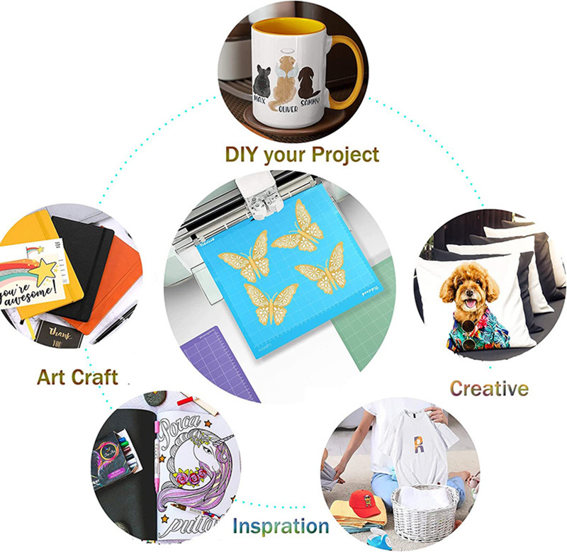 1/3Pcs Engraving Machine Base Plate Cutting Mat for cameo 4 With Adhesive Pvc Cutting Mats 12x12inch