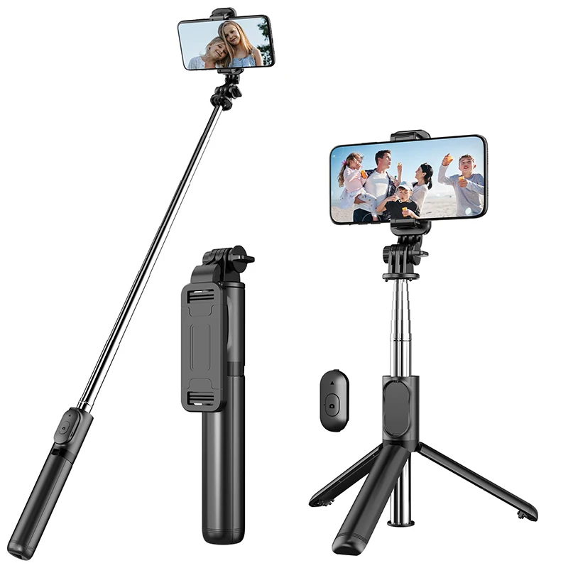 Self Portrait Pole Tripod With Lighting Self Portrait Pole With Wireless Remote Control Portable Mobile Phone Tripod Color Box