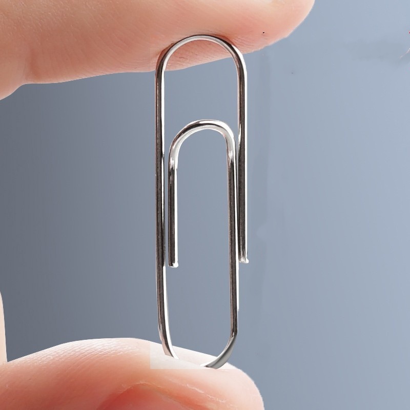 160 stuks zilveren paperclips kantoorbenodigdheden paperclip groot bestand bladwijzer paperclip organisator briefpapier roestvrij staal