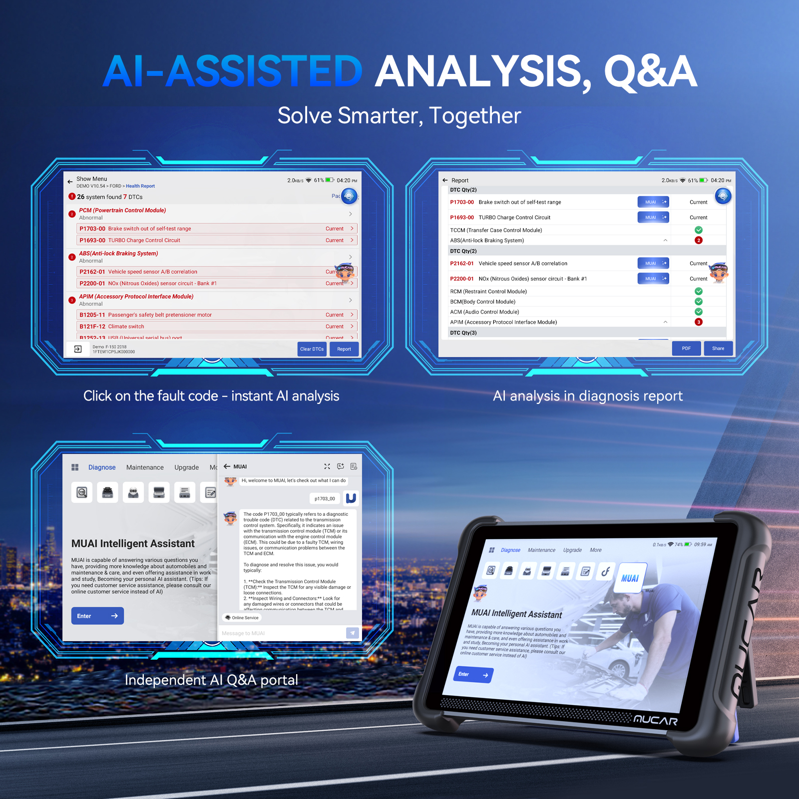 Автомобильный инструмент MUCAR 892BT AI Assist, двунаправленный сканер Obd2, кодирование ЭБУ, автомобильный диагностический инструмент CANFD DOIP 35, полная система сброса