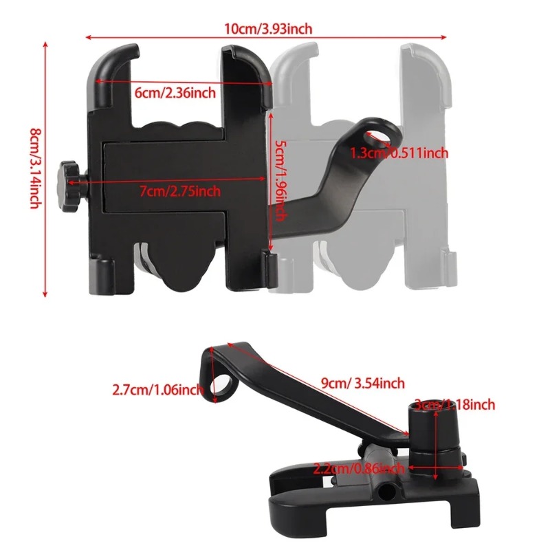 Bicycle Motorcycle Mobile Phone Holder Navigation GPS Stand for iPhone 15 14 13 Pro Max Samsuing Xiaomi Bicycle Motor Bracket