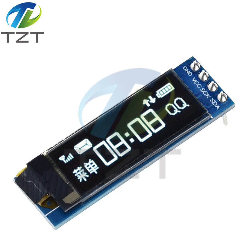 0.91 inch OLED module 0.91" white OLED 128X32 OLED LCD LED Display Module 0.91" IIC Communicate 4PIN